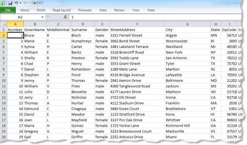 spreadsheet database screenshot